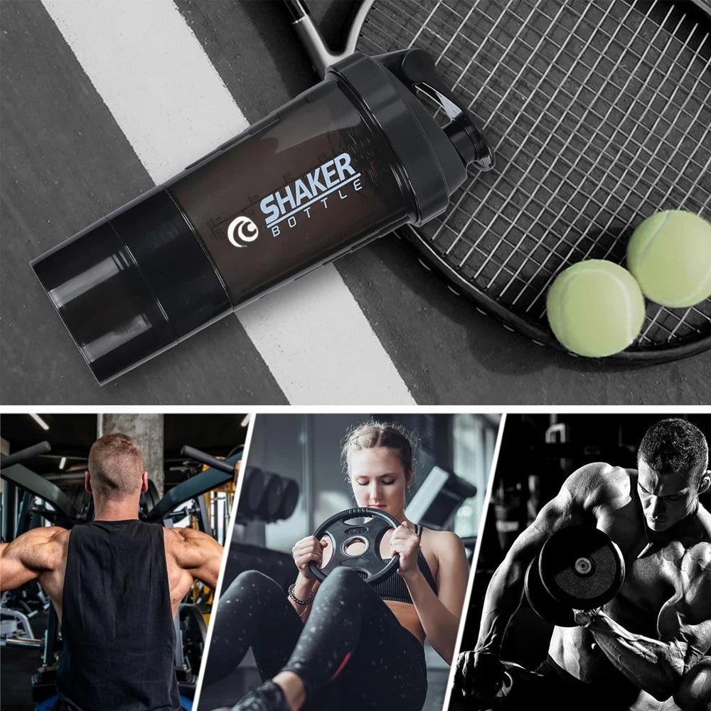 Premium Protein Shaker Cup 20 oz Protein Shaker Cup with Metal Stirrer, Great for Protein Shakes and Pre-Workout Drinks