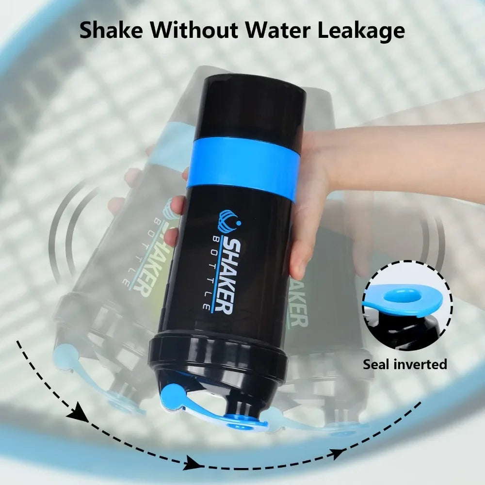 Premium Protein Shaker Cup 20 oz Protein Shaker Cup with Metal Stirrer, Great for Protein Shakes and Pre-Workout Drinks