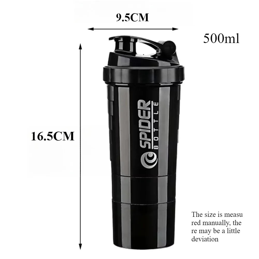 Premium Protein Shaker Cup 20 oz Protein Shaker Cup with Metal Stirrer, Great for Protein Shakes and Pre-Workout Drinks
